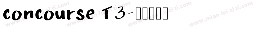 concourse T3字体转换